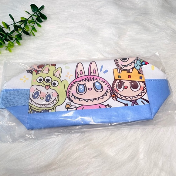 Blue Monster Character Large Cosmetic Bag - Picture 11 of 11